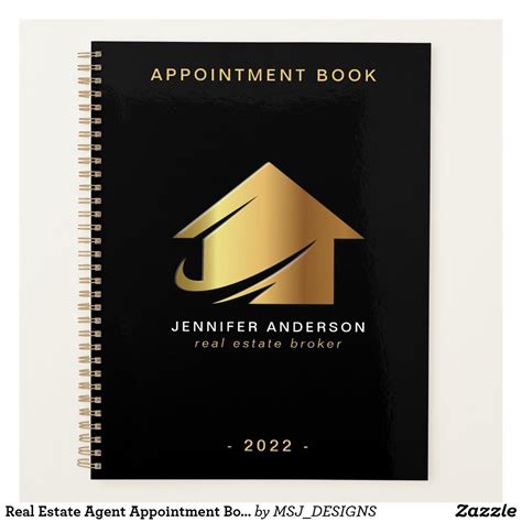 Real Estate Agent Appointment Book Planner Planner Book
