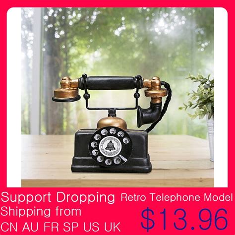 European Fashion Vintage Telephone Resin Artificial Telephone Model