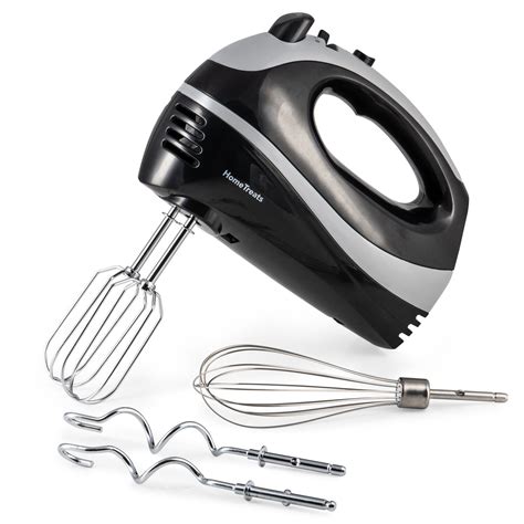 Home Treats Electric Hand Mixer 2 Blade Whisk With 5 Speeds Eject