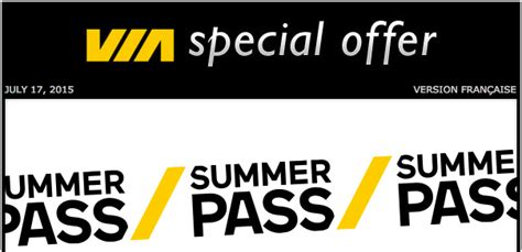 Via Rail Canada Special Summer Pass Offers: Save on Train Travel All