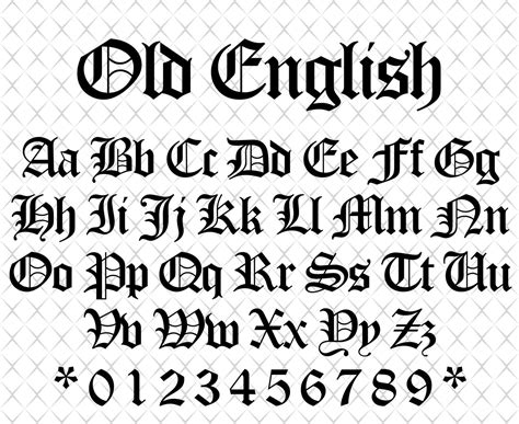 Free Printable Old English Letters