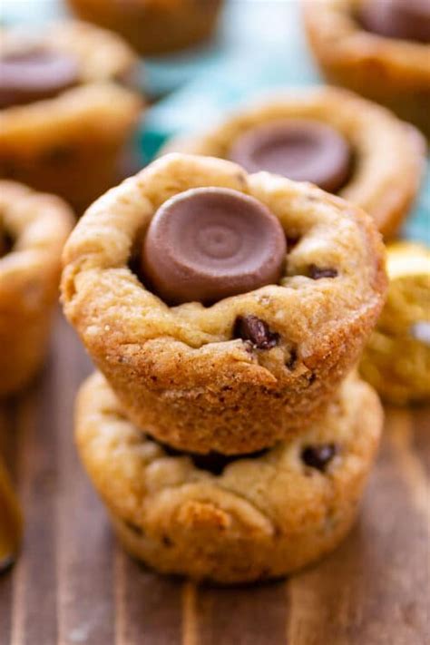 Rolo Chocolate Chip Cookie Cups Crazy For Crust