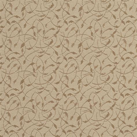 Linen Beige Foliage Damask Upholstery Fabric By The Yard