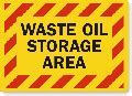 Waste Oil Chemical Hazard Sign 4 Pro Sport Stickers