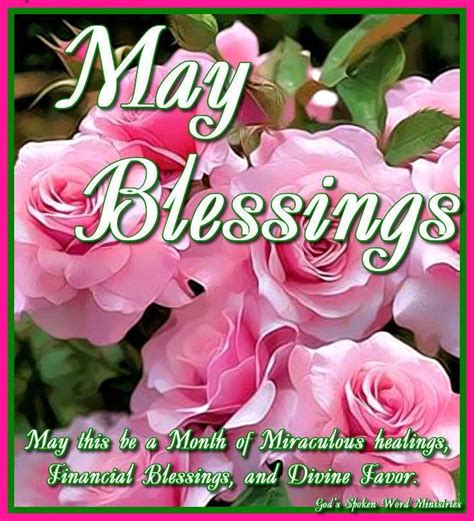 May Blessings New Month Wishes Good Night Blessings Hello May Quotes