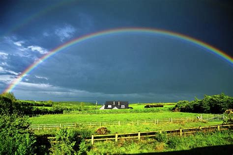 Ireland Landscape Rainbow