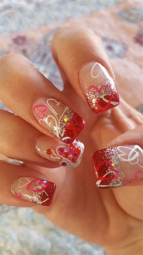 Valentines Day Nails Diy Valentines Nails Nail Designs Valentines