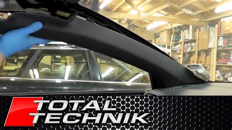 How To Remove Upper A Pillar Trim Audi B6 B7 Total Technik Youtube