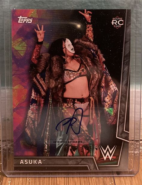 2018 Asuka Rookie Card Auto Autograph 50 Raw Wwe Topps Womens Wrestling 3 Ebay