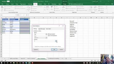 In microsoft excel 2007, 2010, 2013, 2016, 2019 and 365, the data. Excel Data Validation - YouTube