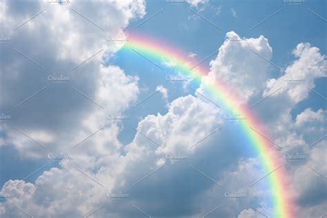 Rainbow And Sky Background High Quality Stock Photos Creative Market