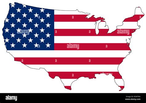 United States Map Stock Photo Alamy