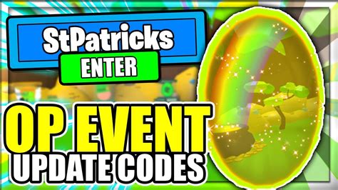 All New Golden Portal St Patricks Day Event Update Codes Bubble Gum
