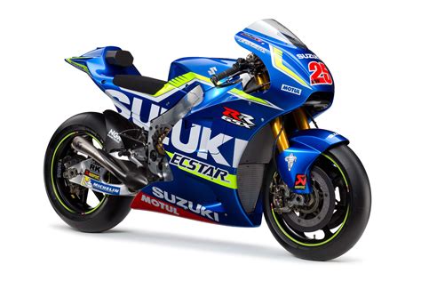 It is reported that using gps r15 v2 has a top speed around 132 km/h, motogp bikes has a top speed of 350 km/h. Photos of the 2016 Suzuki GSX-RR MotoGP Race Bike