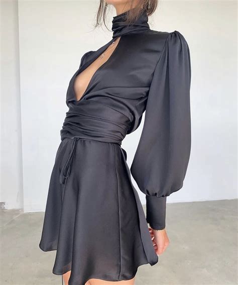 Pin by Meh. on Fashion | Long sleeve backless dress, Cutout dress ...