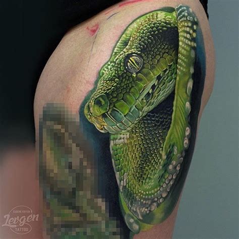Realistic Snake Tattoos