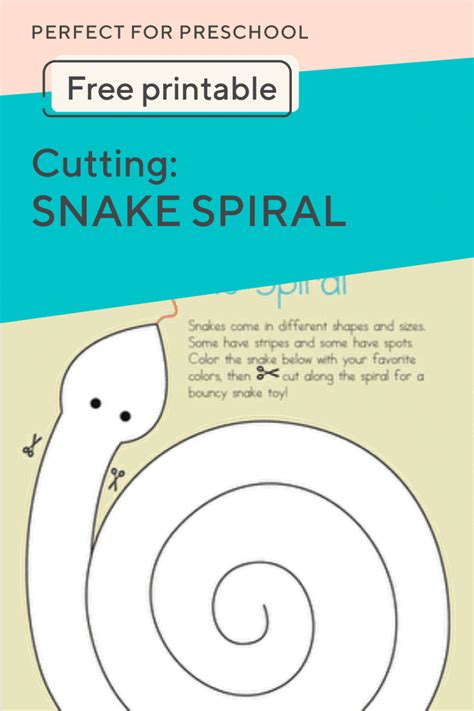 cutting snake spiral worksheets worksheets