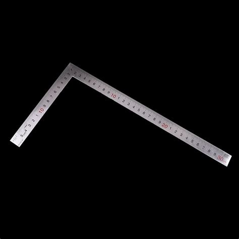 1pc Modern Straight Stainless Steel 90 Degrees Angle Metric Try Mitre