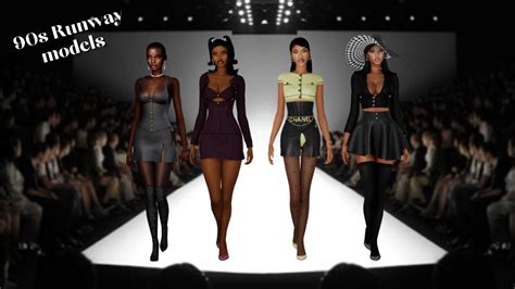 👛 Sims 4 Cas 90s Runway Models Cc Folder And Sim Download Youtube