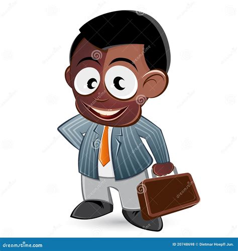 African American Business Man Stock Vector Illustration Of African Line 20748698