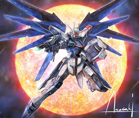 Digital Art Fan Art Mechs Destiny Gundam Super Robot Taisen Strike