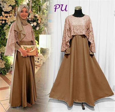 Dress brokat satin, model baju brokat 40 model dress brokat modern dan elegan ragam fashion. Gamis Pesta Remaja Olivia Brokat - Baju Muslim Modern ...