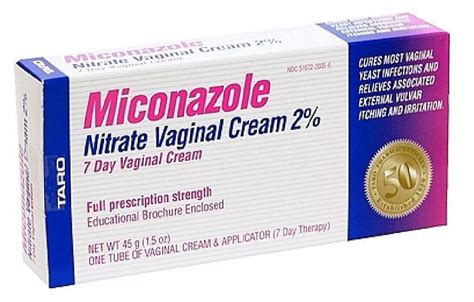 Taro Miconazole 2 Vaginal Antifungal Cream 7 Day 45gm