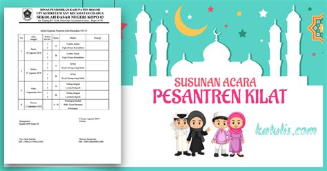 Ingin tahu dimana bisa mendapatkannya? 3 Contoh Susunan Acara Pesantren Kilat Ramadhan - Katulis