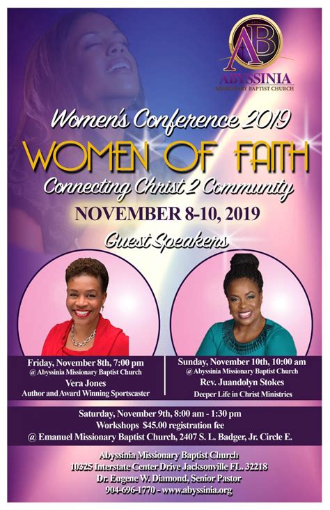 Womens Conference 2019 Women Of Faith Abyssinia Baptist Church