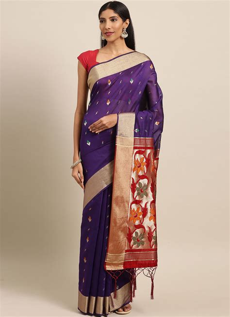 Buy Online Art Silk Ceremonial Traditional Designer Saree 113825