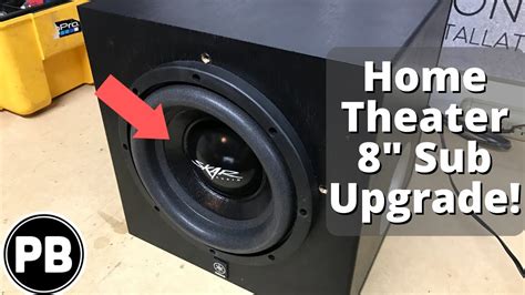 Home Theater Subwoofer Replacement Skar 8 Sub Youtube