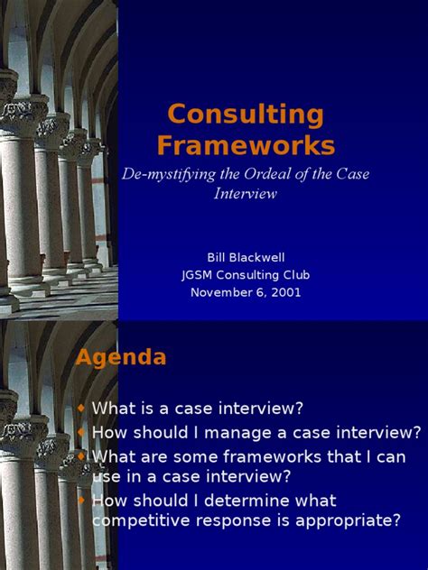Consulting Frameworks For Case Interviews Pdf Demand Price