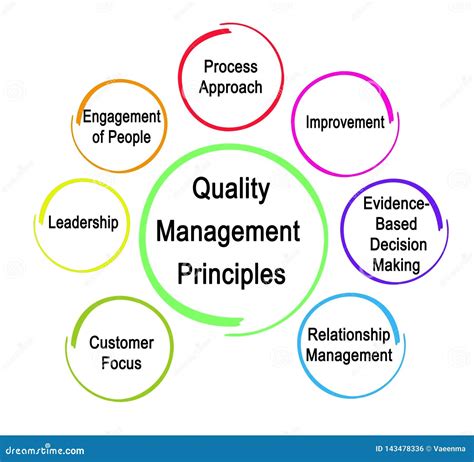Seven Quality Management Principles Stock Illustration Illustration