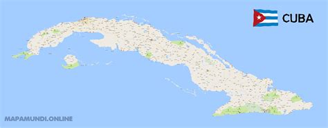 ⊛ Mapa De Cuba ·🥇 Político And Físico Para Imprimir
