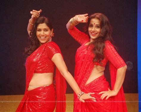 Indian Actress Corner Sakshi Tanwar Hot And Vidya Balan Hot In Red Saree