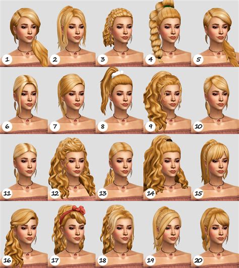 Maxis Match Hair Aamantrandesigns