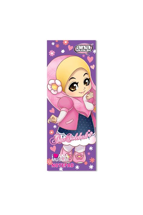 Notepad Ana Muslim Merchandise Satria Bulan Bintang Ana Solehah