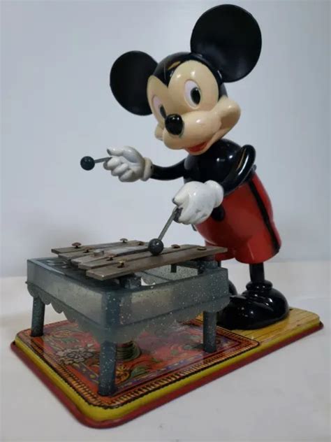 1950s Disney Mickey Mouse Wind Up Toy Xylophone Marx 29995 Picclick