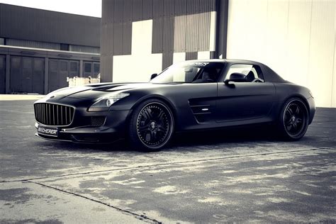 Awesome Matte Black Supercharged Sls Amg By Kicherer Photo Gallery