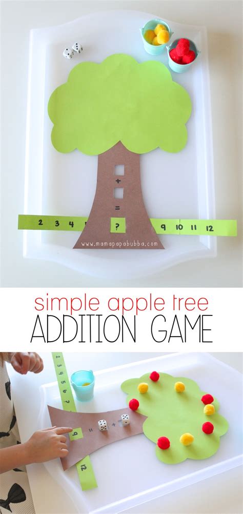 Simple Apple Tree Addition Game Mamapapabubba