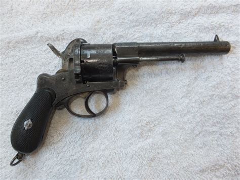 Belgium Officier 1870 Pinfire Lefaucheux Revolver 11mm Cal