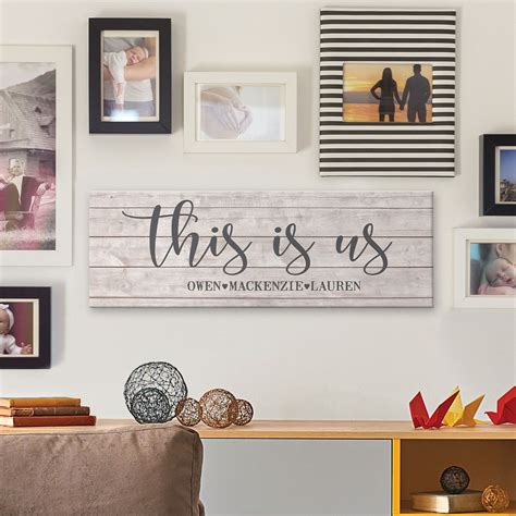 This Is Us Canvas Unframed Home Decor Wall Decor Home Decor Decals