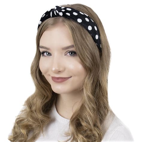 opaska do wŁosÓw węzeł kropki czarna pin up turban sklep z biżuterią iloko pl