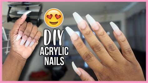 Doing your own acrylic nails is not as difficult as you might think. SAVE YOUR MONEY! HOW TO DO FAKE NAILS AT HOME | BEGINNER FRIENDLY - YouTube