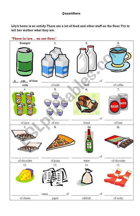Quantifiers Esl Printable Worksheets And Exercises