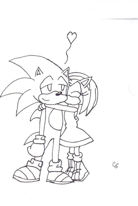 Old Sonic X Amy Drawing By Dark 09 On Deviantart