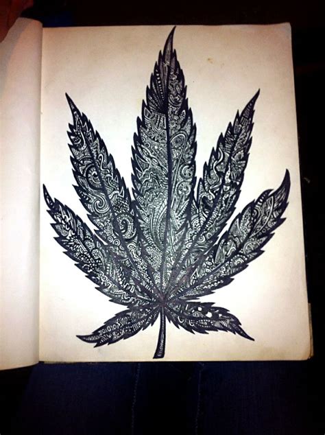 Weed Leaf Drawing Tumblr At Free For