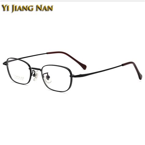 women retro ultra light titanium optical glasses frames high degree prescription eyewear men