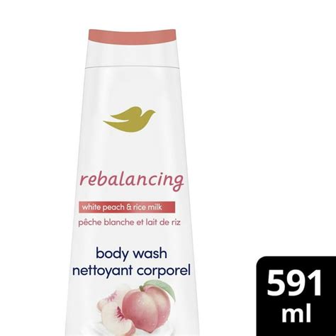 Dove Rebalancing White Peach And Rice Milk Body Wash 591ml Walmartca