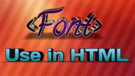 Html Font Size And Color How To Change Html Font Size And Color Youtube